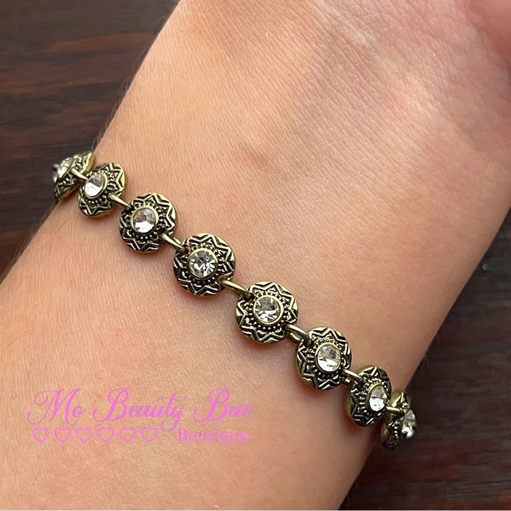 Gold Crystal Bracelet
